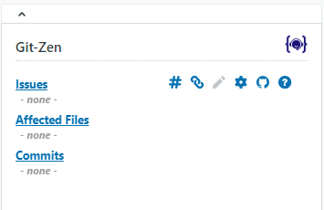 The Git-Zen app in the Zendesk apps sidebar