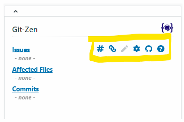 The Git-Zen menu bar