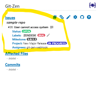 The Linked Issues section