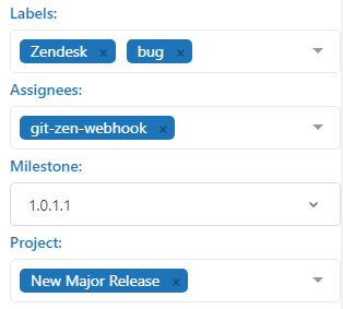Additional fields for a GitHub issue